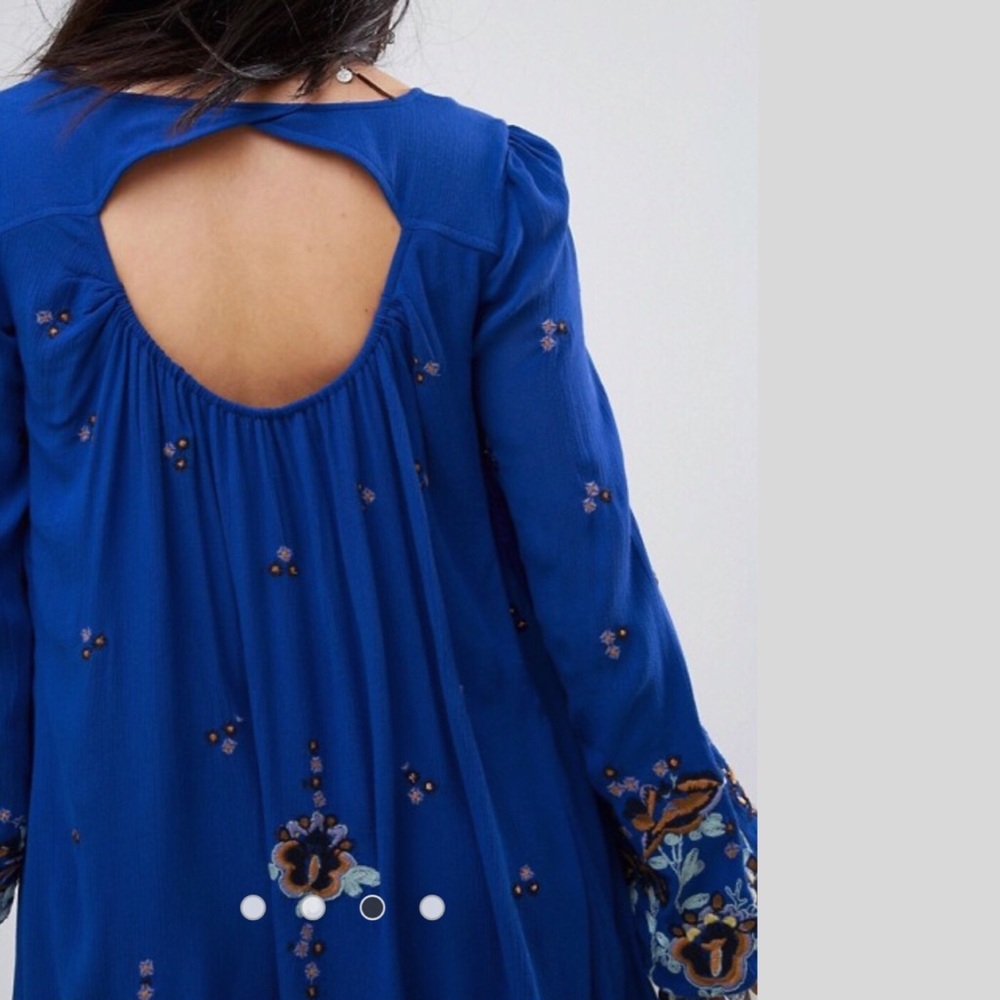 Free People New Embroidery Mini dress NWT - Picture 5 of 6